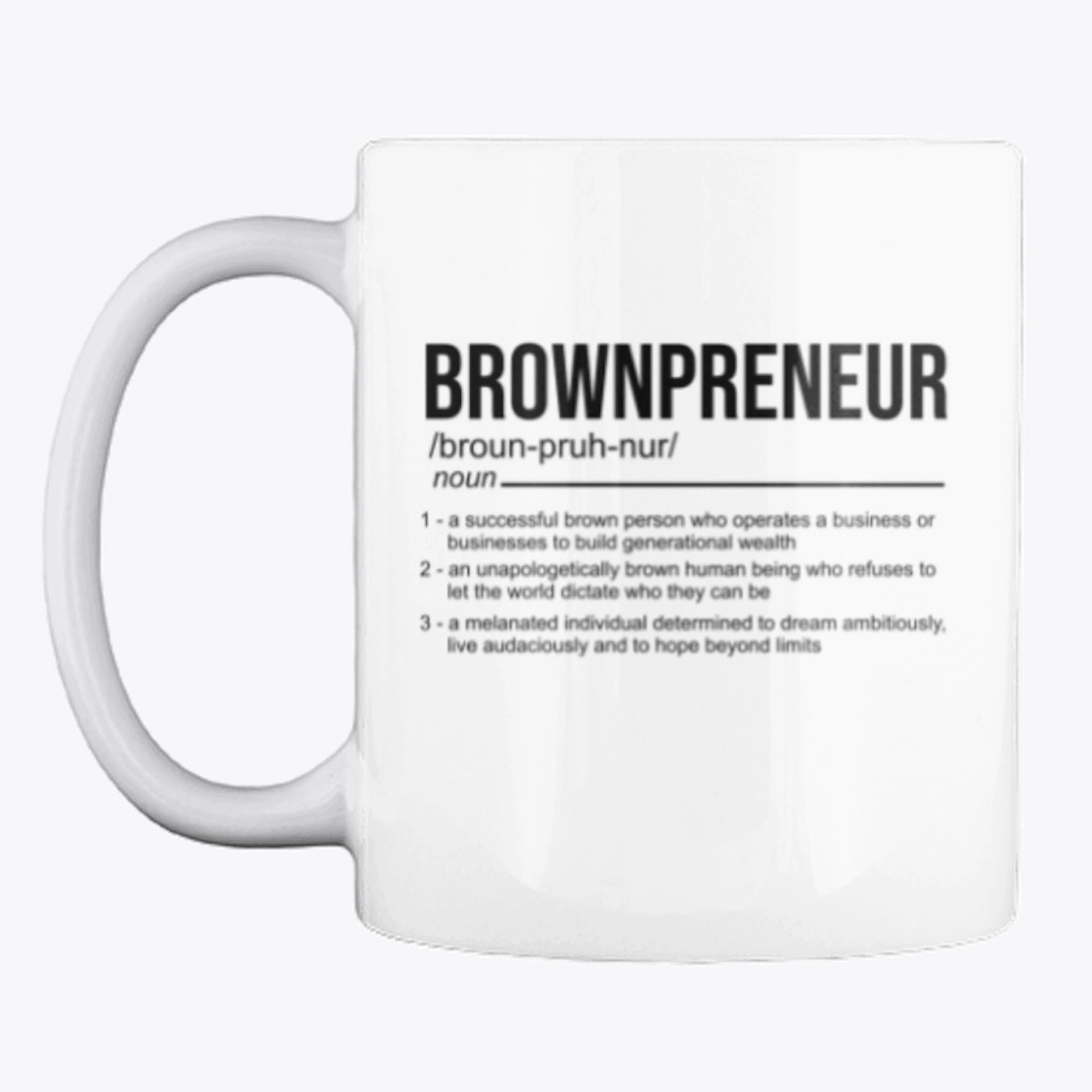 Brownpreneur Definition Mug